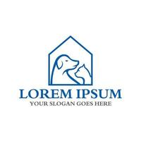 pet home logo , veterinary logo vector