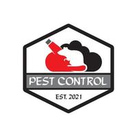 logotipo de veneno para ratas, logotipo de control de plagas vector