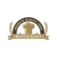 vector de chef, vector de logotipo de restaurante