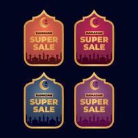 Ramadan Kareem Sale Design Vector. Suitable for Greeting Card, Poster and Banner vector
