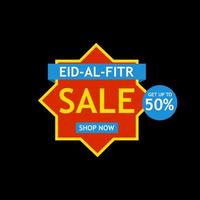 diseño vectorial de venta de eid al-fitr. ilustración vectorial vector