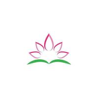 Beauty Vector lotus flowers design logo Template icon