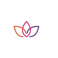 Beauty Vector lotus flowers design logo Template icon