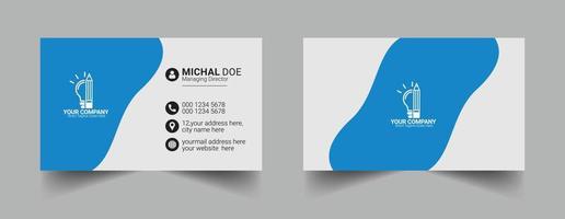 Business card design template design vector