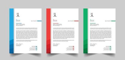 Business letterhead template design, creative letterhead design, Elegant letterhead template design in minimalist style vector