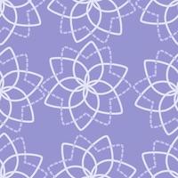 Lines seamless pattern of flowers side by side vector