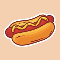 Hotdog with sausage