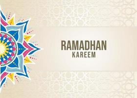 Ramadhan kareem islamic background vector