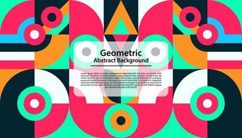 Abstract design of colorful geometric background. vector