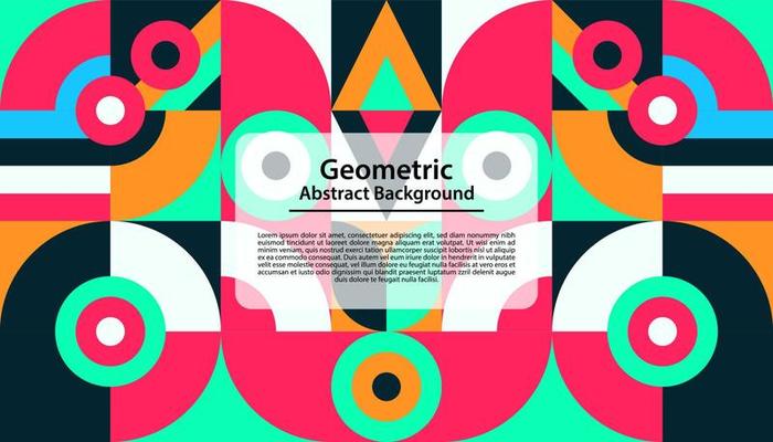 Abstract design of colorful geometric background.