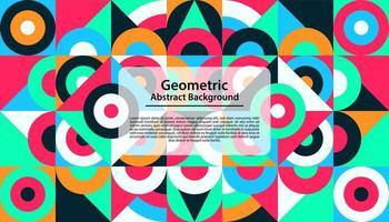 Abstract design of colorful geometric background. vector