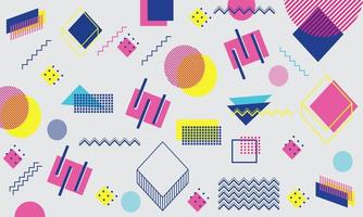 stock illustration abstract creative universal trend posters juxtaposed with bright bold geometric 90s style seamless background vector