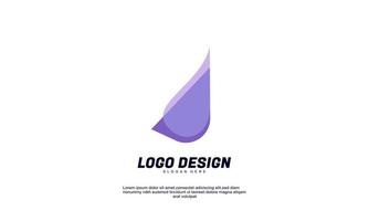 creative idea logo for building or corporate multicolor color design template vector