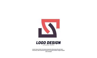 awesome shape idea brand logo modern for business and company collections design template vector