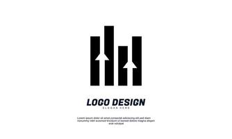 plantilla de logotipo de diseño de contabilidad creativa abstracta vector de diseño de logotipo de finanzas