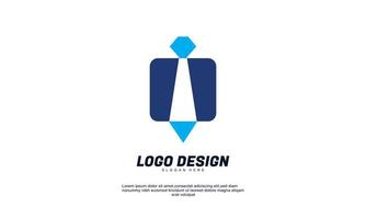 vector de diseño de logotipo de finanzas de plantilla de logotipo de trabajo de búsqueda creativa abstracta de stock