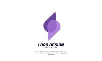 stock vector modern business icon design shape element with business template best for identity