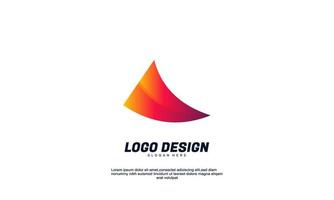 stock vector abstract creative company logo design examples gradient color
