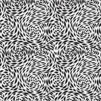 patrón abstracto sin costuras con adorno de línea de remolino en blanco y negro. textura de garabato geométrico. fondo de efecto óptico de onda ornamental. vector