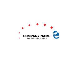 Initial Letter E Logo Template Design vector