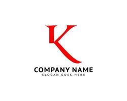 Initial Letter K Logo Template Design vector