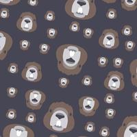 cute animals doodle pattern vector background image and use it as your wallpaper, poster and banner design