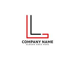 Initial Letter LL Logo Template Design vector