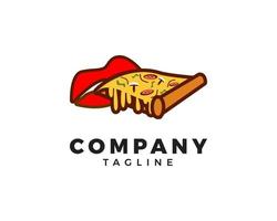 plantilla de logotipo de pizza, diseño de vector de comida rápida, logotipo de diseño de restaurante de pizza italiana