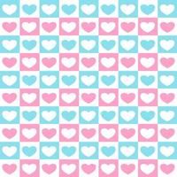 Seamless cute heart pattern for Valentine's day background vector