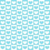 Seamless cute heart pattern for Valentine's day background vector