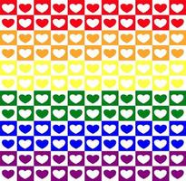 Seamless cute heart pattern for Valentine's day background vector