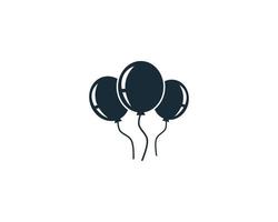 Balloon Icon Vector Logo Template Illustration Design