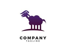 Goat logo icon design vector