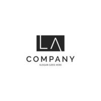 Initial Letter LA Icon Vector Logo Template Illustration Design