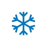 vector de nieve, logotipo de invierno abstracto