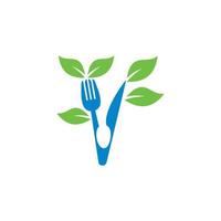 vector de alimentos orgánicos, logotipo de alimentos