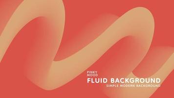 Pinky Mood Gradient Fluid Wavy Modern Background vector