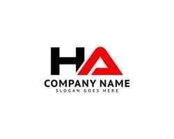 Initial Letter HA Logo Template Design vector