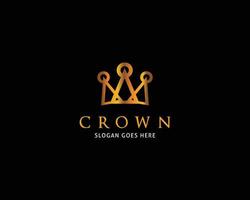 Crown Logo Template Vector Icon Illustration Design