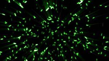 kleine Glühwürmchen, die durch die Nacht fliegen und mit leuchtenden 3D-Animations-Chroma-Keys eine stimmungsvolle, entspannende Atmosphäre schaffen video