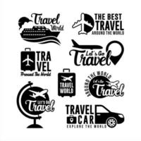 Badge Travel Logo world Collection vector