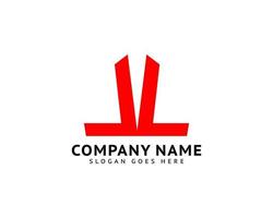 Initial Letter LL Logo Template Design vector