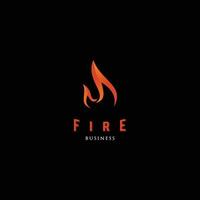 Fire icon logo design inspiration vector