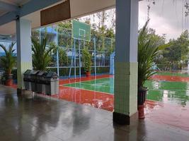 classroom hall and basketball court photo