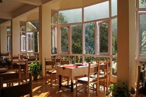 View of dining hall in a restaurant photo