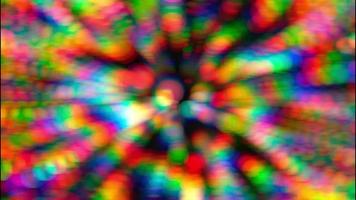 Abstract multi-colored festive background with moving bokeh video