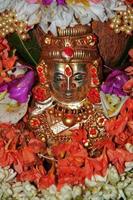 Deity Decorated with flowers photo