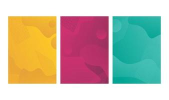 abstract liquid background design in various colour vector