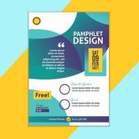 flyer pamphlet template design business vector