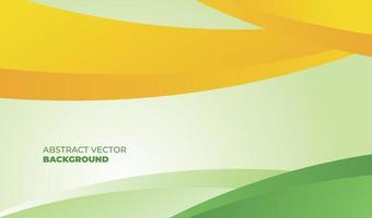 abstract yellow and green background design vector